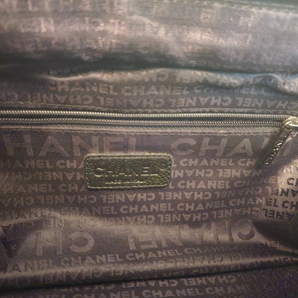 Chanel Square Stitch Black Satchel Quilted Caviar Small - Picture 6 of 12